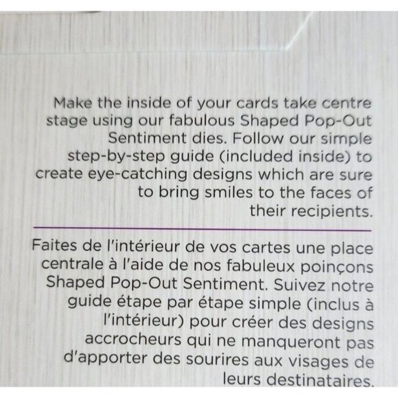 Lot of 2 Gemini Expressions  Crafters Companion Sentiment  Dies New - Picture 4 of 8